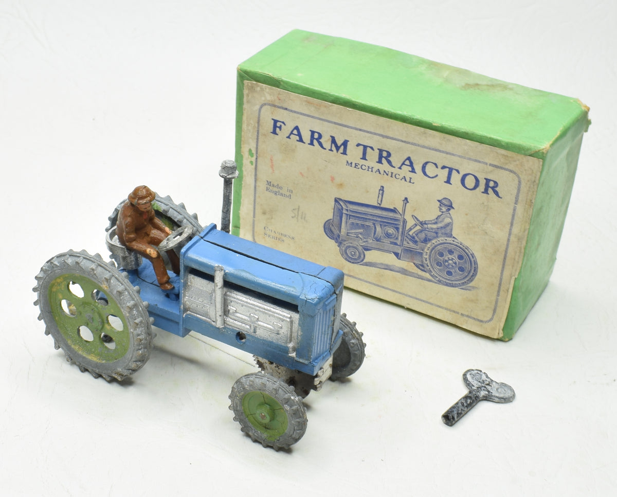 Charben's Mechanical Farm Tractor Near Mint/Boxed (Incredibly rare blue version March 1951)