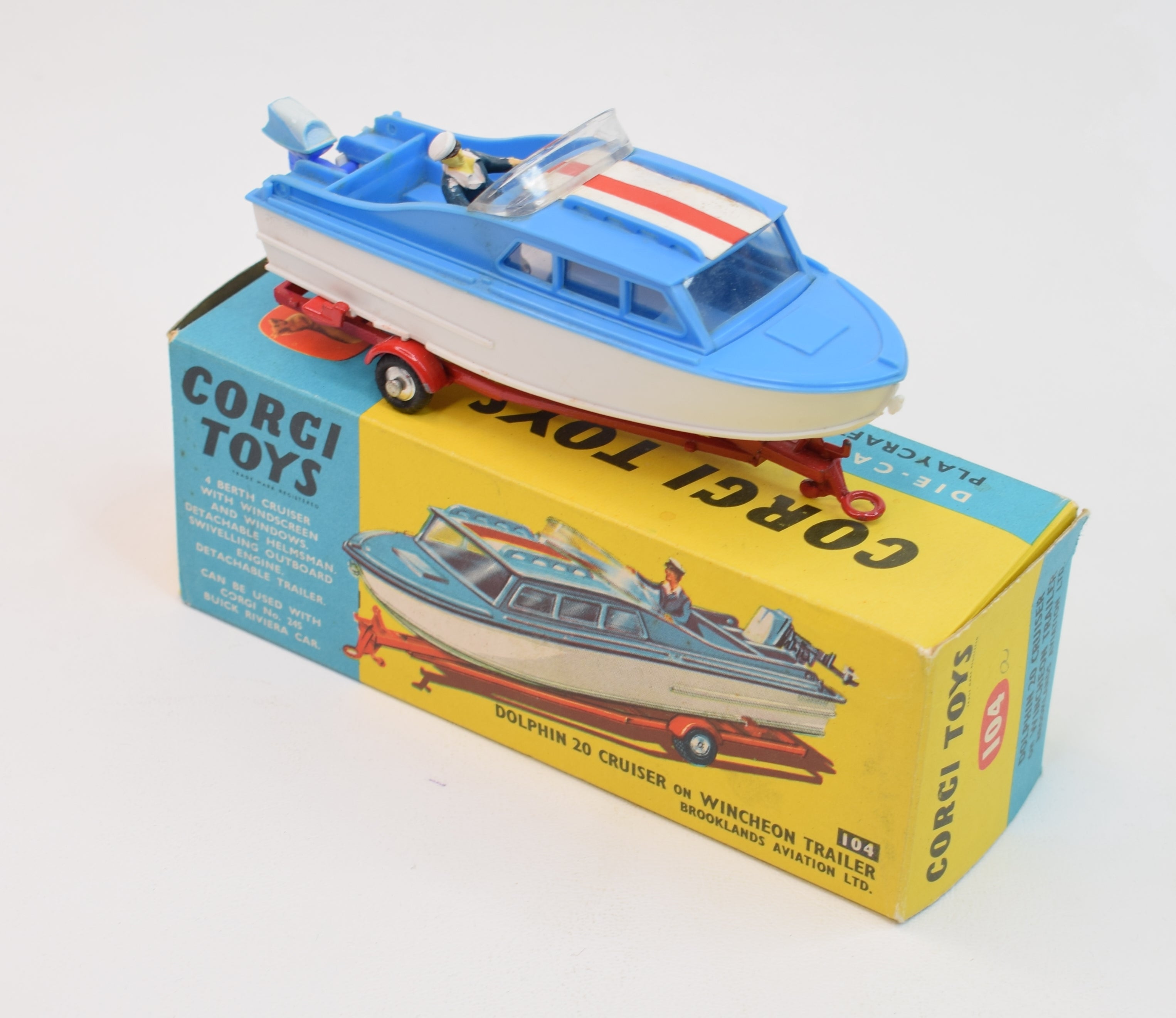Corgi toys 104 Dolphin Cruiser Very Near Mint/Boxed The 'JJP 