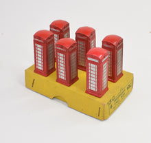 Dinky 12c trade set of 6 Telephone Call box Virtually Mint/Boxed