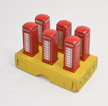 Dinky 12c trade set of 6 Telephone Call box Virtually Mint/Boxed