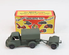 River series - Non Mechanical Army truck & trailer- Virtually Mint/Boxed