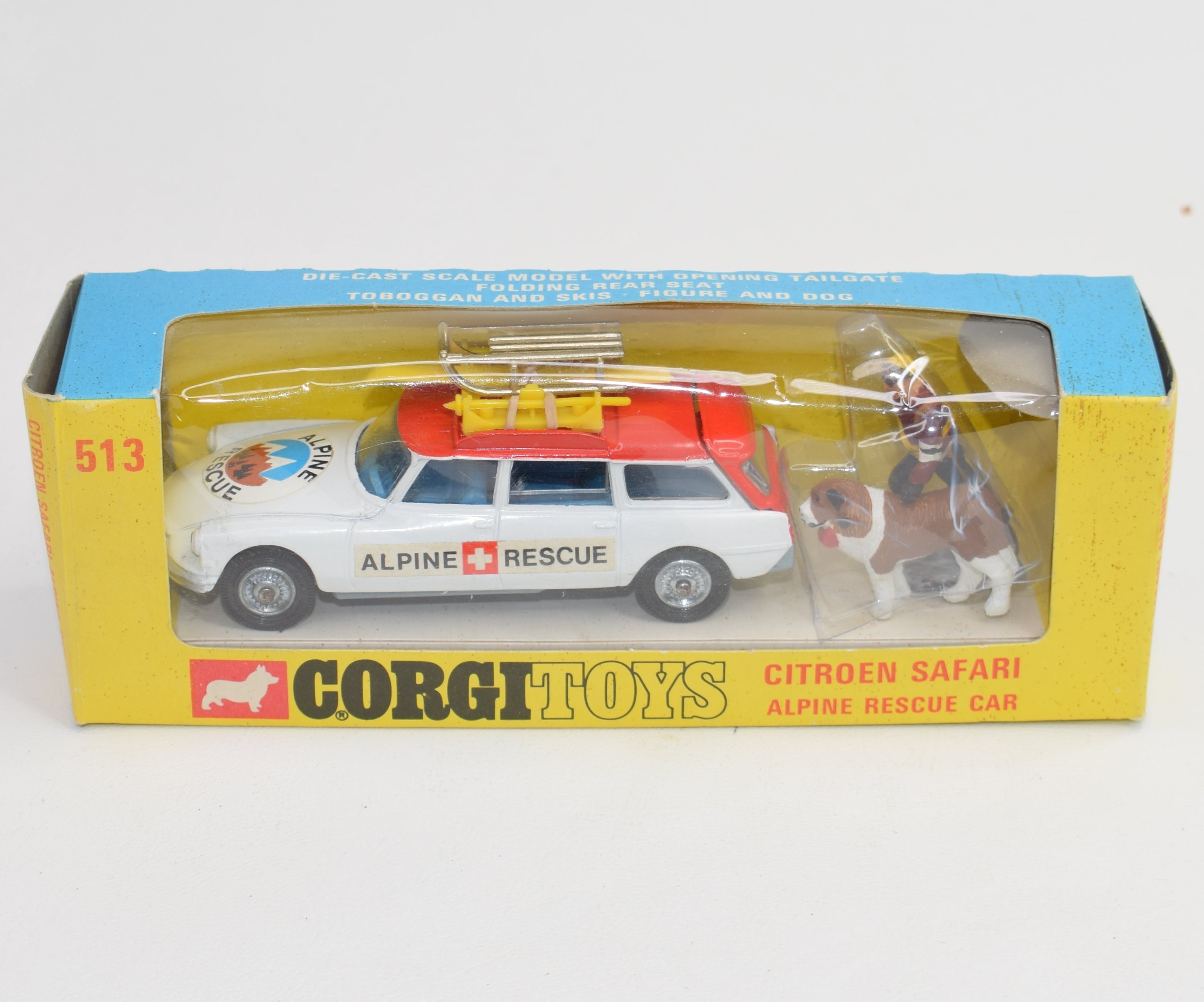 Corgi toys 513 Citroen Safari 'Alpine Rescue' Virtually Mint/Boxed