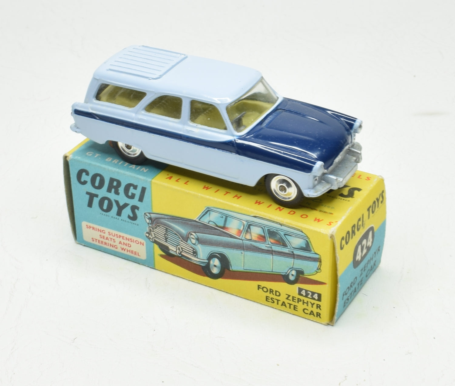 Corgi Toys Ford Zephyr Estate Very Near Mint/Boxed 'Wickham' Collection