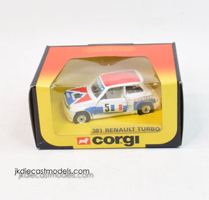 Corgi toys 381 Renault 5 Turbo Virtually Mint/Boxed 'Lewes' Collection