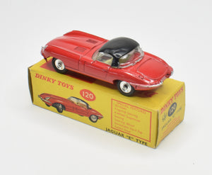 Dinky toy 120 Jaguar e-type Virtually Mint/Boxed
