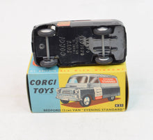 Corgi Toys 421 Bedford Van 'Evening Standard' Very Near Mint/Boxed (Silver roof)