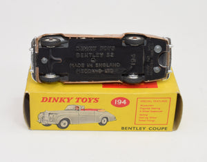 Dinky Toys 194 Bentley Coupe Virtually Mint/Boxed