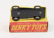 Dinky toys 105 Triumph Tr2 Virtually Mint/Boxed (Spun hubs)