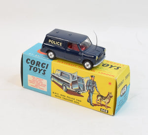 Corgi toys 448 B.M.C Mini Police Van with Tracker Virtually Mint/Boxed (Shaped hubs)