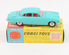 Corgi toys 238 Mark X Jaguar Virtually Mint/Lovely box (Sea green)
