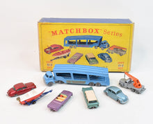 Matchbox G-2 Car Transporter gift set Very Near Mint/Boxed 'Hard Rock' Collection