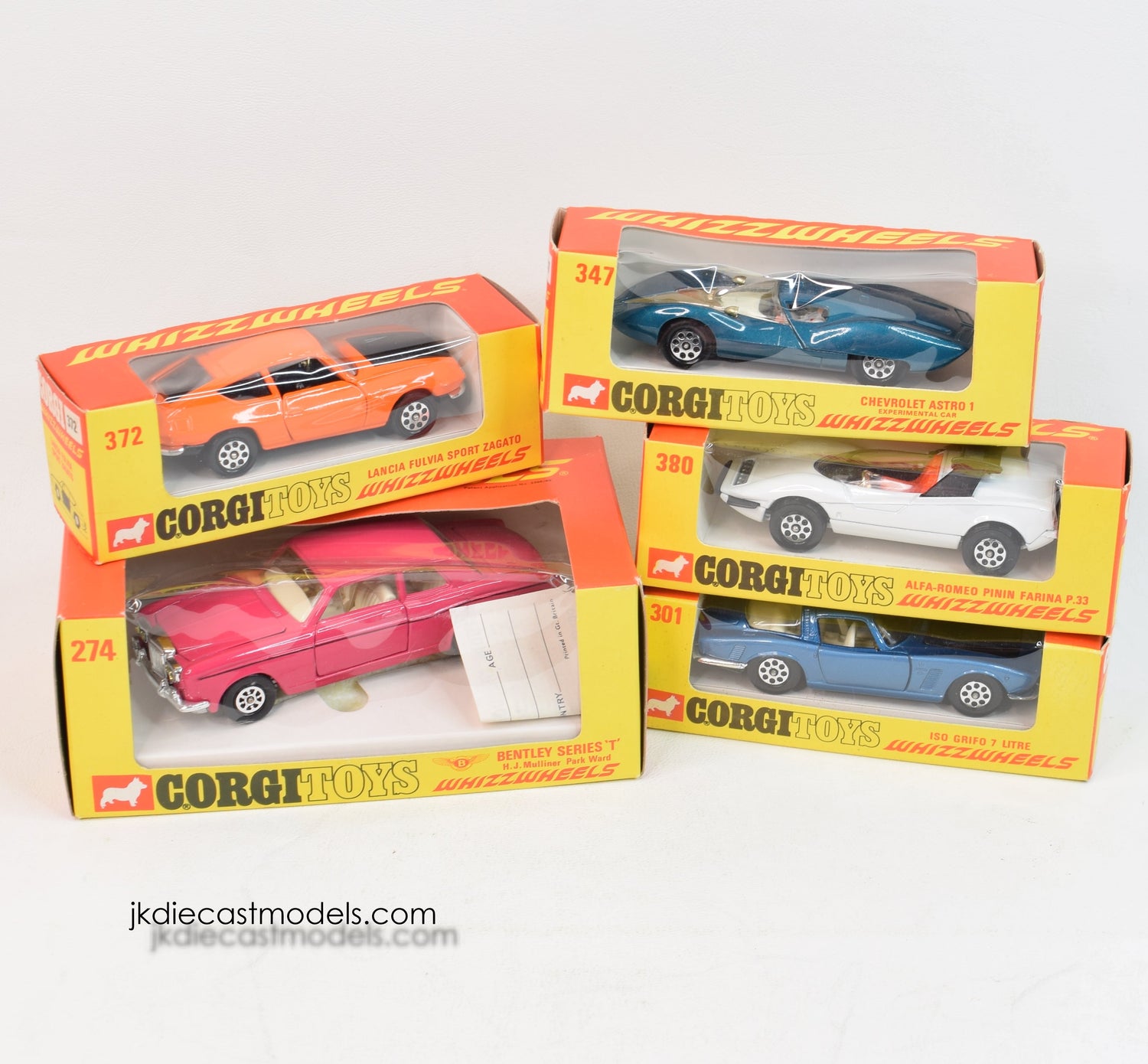 5 x Corgi toys Whizzwheels Virtually Mint/Boxed