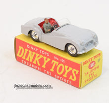 Dinky toys 105 Triumph Tr2 Virtually Mint/Boxed 'Hugglescote' Collection