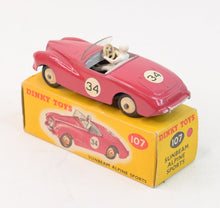Dinky toys 107 Sunbeam Alpine Sports Virtually Mint/Boxed 'Dinky sports car' Collection