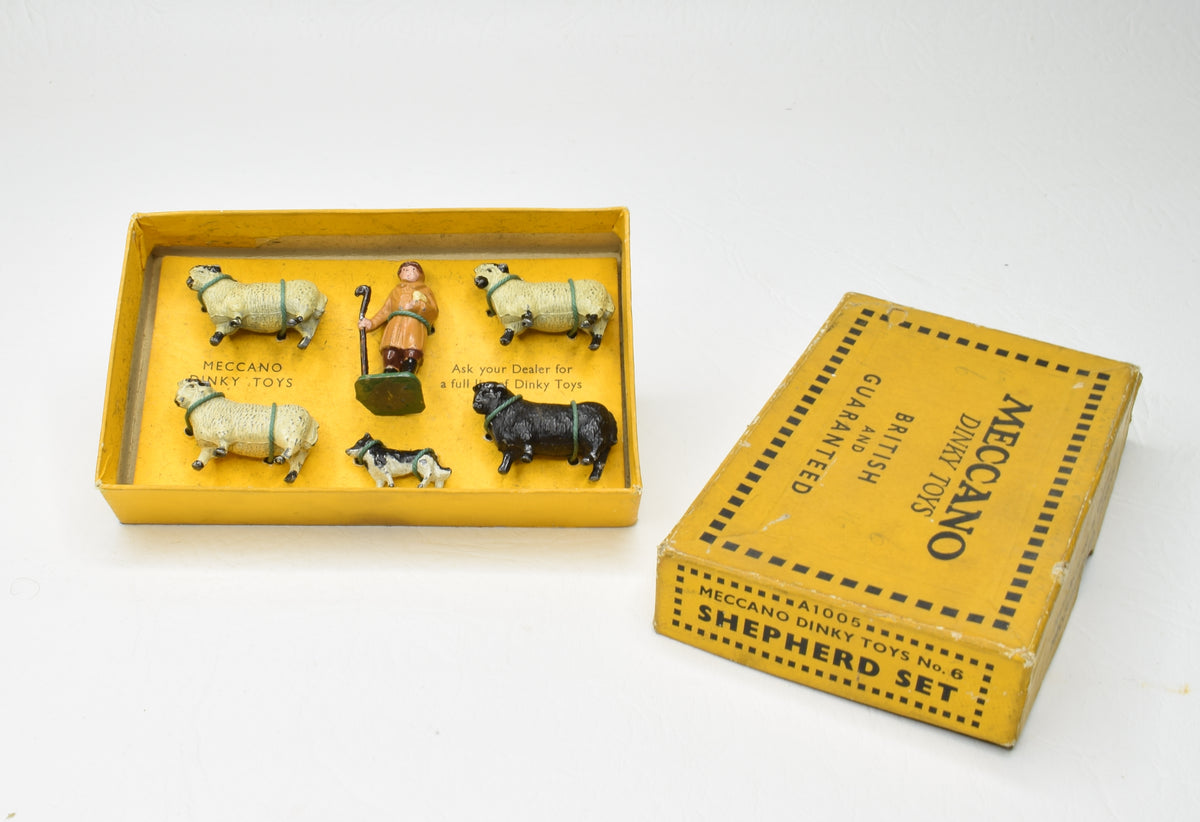 Pre war Dinky toys 6 Shepherd set Very Near Mint/Boxed 'Brecon' Collection