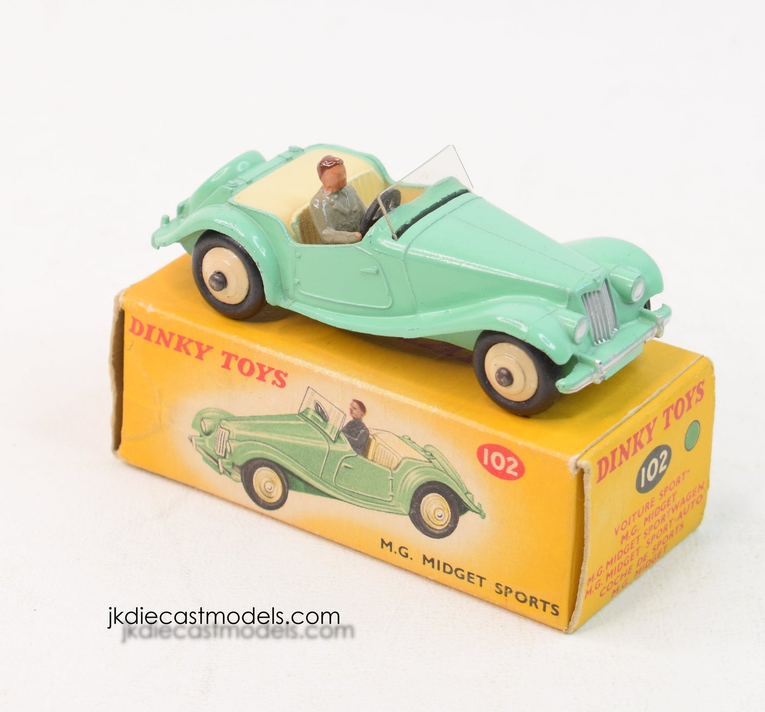 Dinky toy 102 M.G Midget Virtually Mint/Boxed 'Dinky sports car' Collection