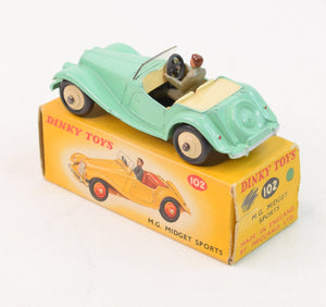 Dinky toy 102 M.G Midget Virtually Mint/Boxed 'Dinky sports car' Collection