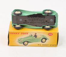 Dinky toy 102 M.G Midget Virtually Mint/Boxed 'Dinky sports car' Collection