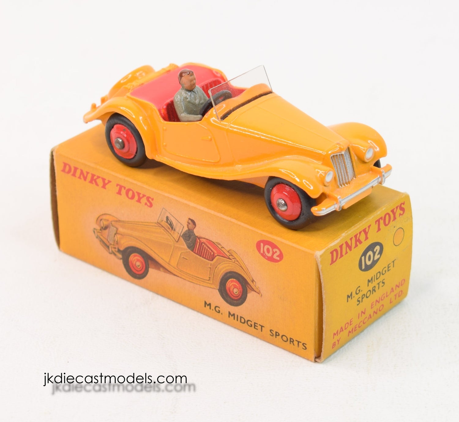 Dinky toy 102 M.G Midget Virtually Mint/Boxed 'Dinky sports car' Collection