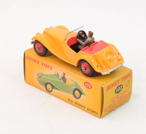 Dinky toy 102 M.G Midget Virtually Mint/Boxed 'Dinky sports car' Collection