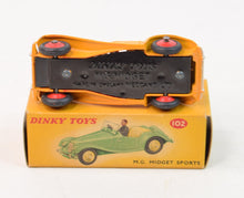 Dinky toy 102 M.G Midget Virtually Mint/Boxed 'Dinky sports car' Collection