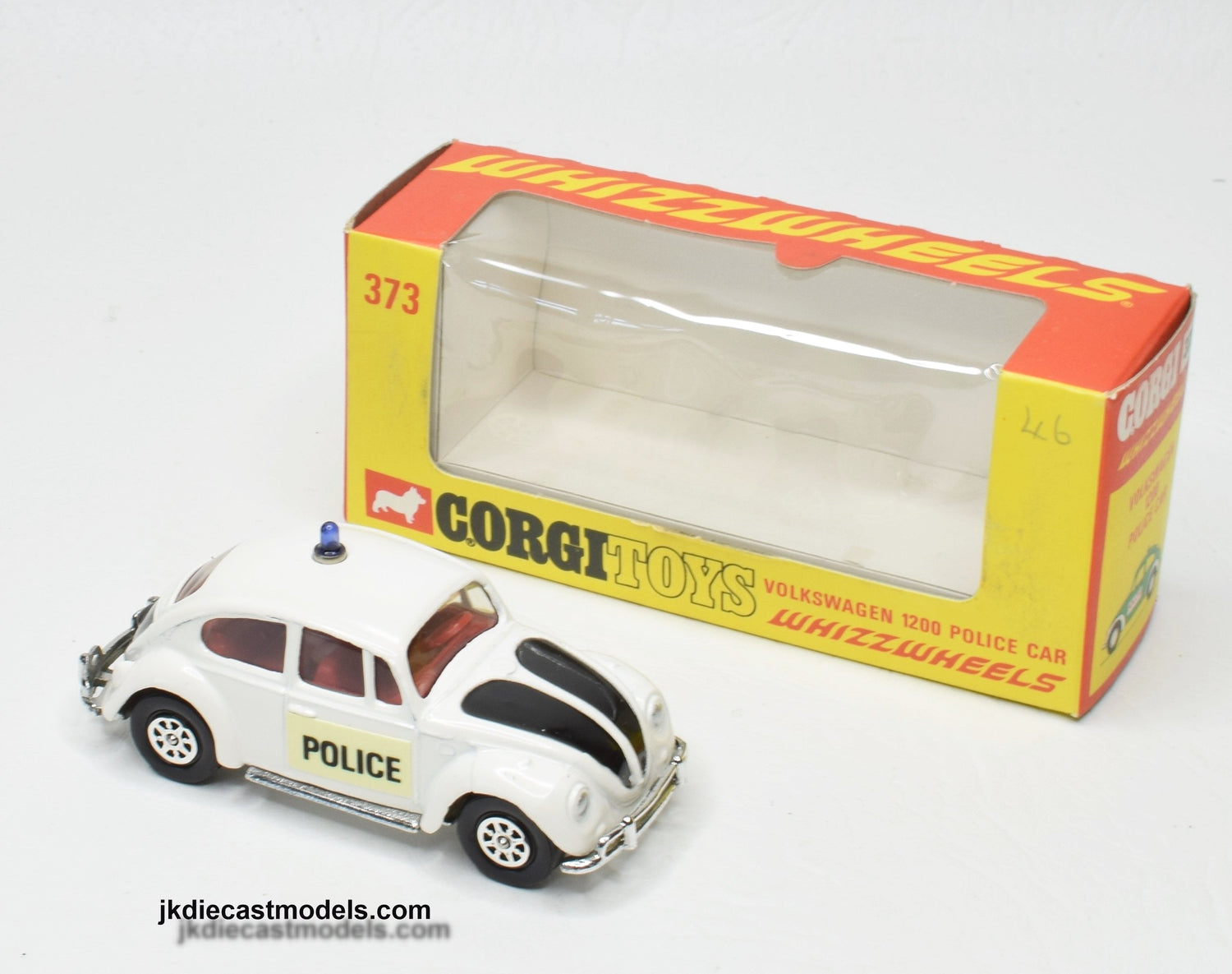 Corgi toys 373 VW 1200 Police car Virtually Mint/Boxed