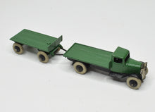 Dinky toy 252 & 25g Flat truck & trailer Virtually Mint (2nd type)
