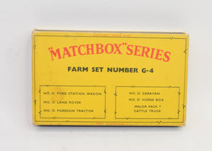 Matchbox G-4 Farm gift set Very Near Mint/Boxed ('B' Box)