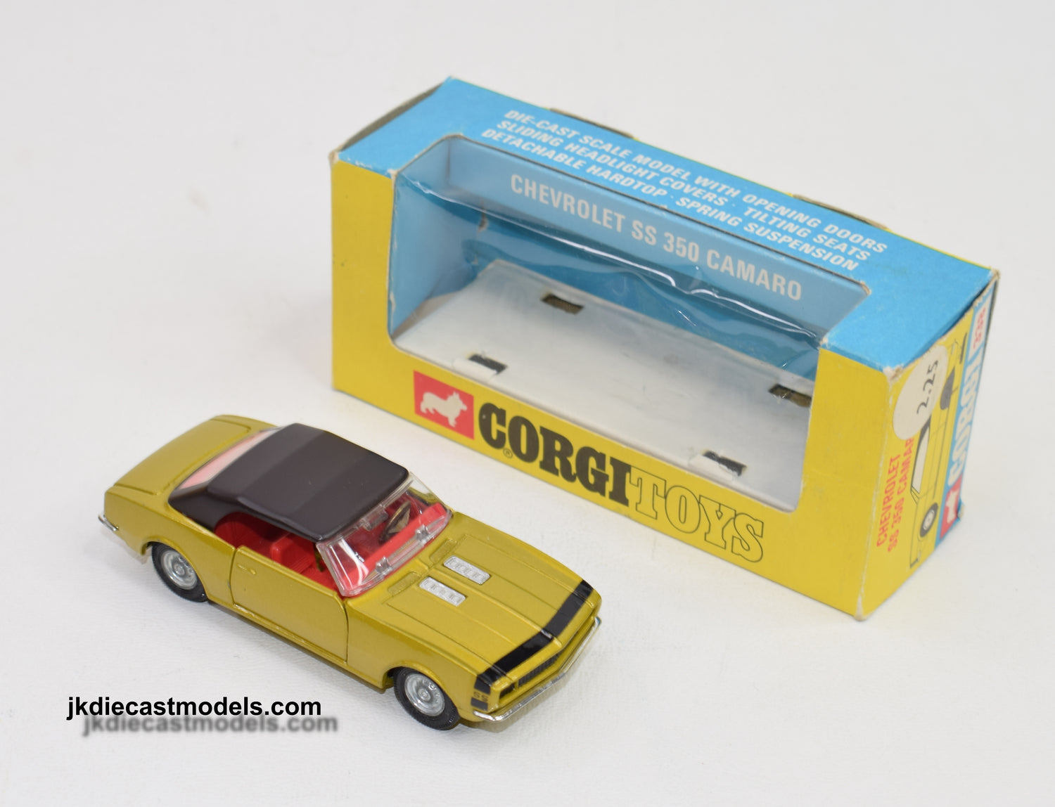 Corgi toys 338 Chevrolet SS 350 Very Near Mint/Boxed 'JJP Vancouver' Collection