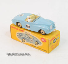 Dinky toys 107 Sunbeam Alpine Sports Very Near Mint/Boxed 'Hugglescote' Collection