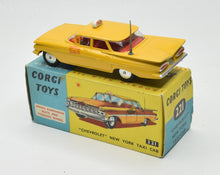 Corgi toys 221 'Chevrolet' New York Taxi Very Near Mint/Boxed 'P.C.R' Collection