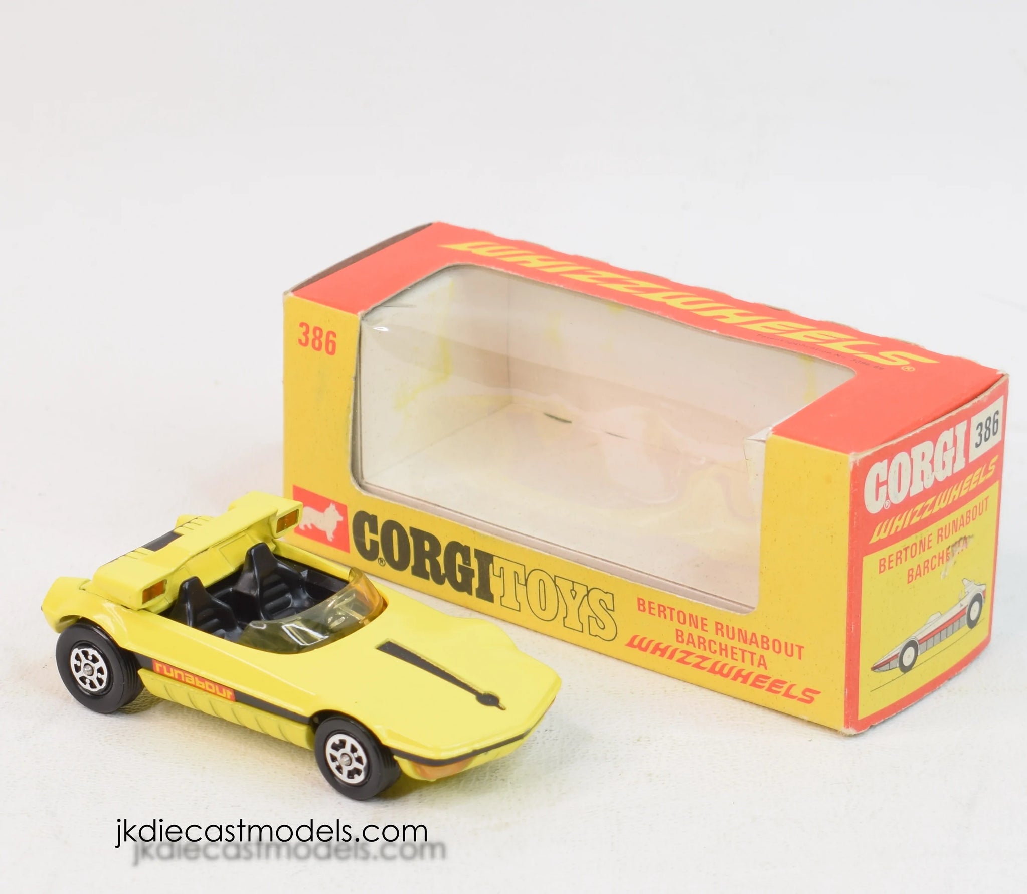 Corgi Toys GB n ° 386 Whizzwheels Bertone Runabout Barchetta. Yellow a –  Iapello Arts & Antiques