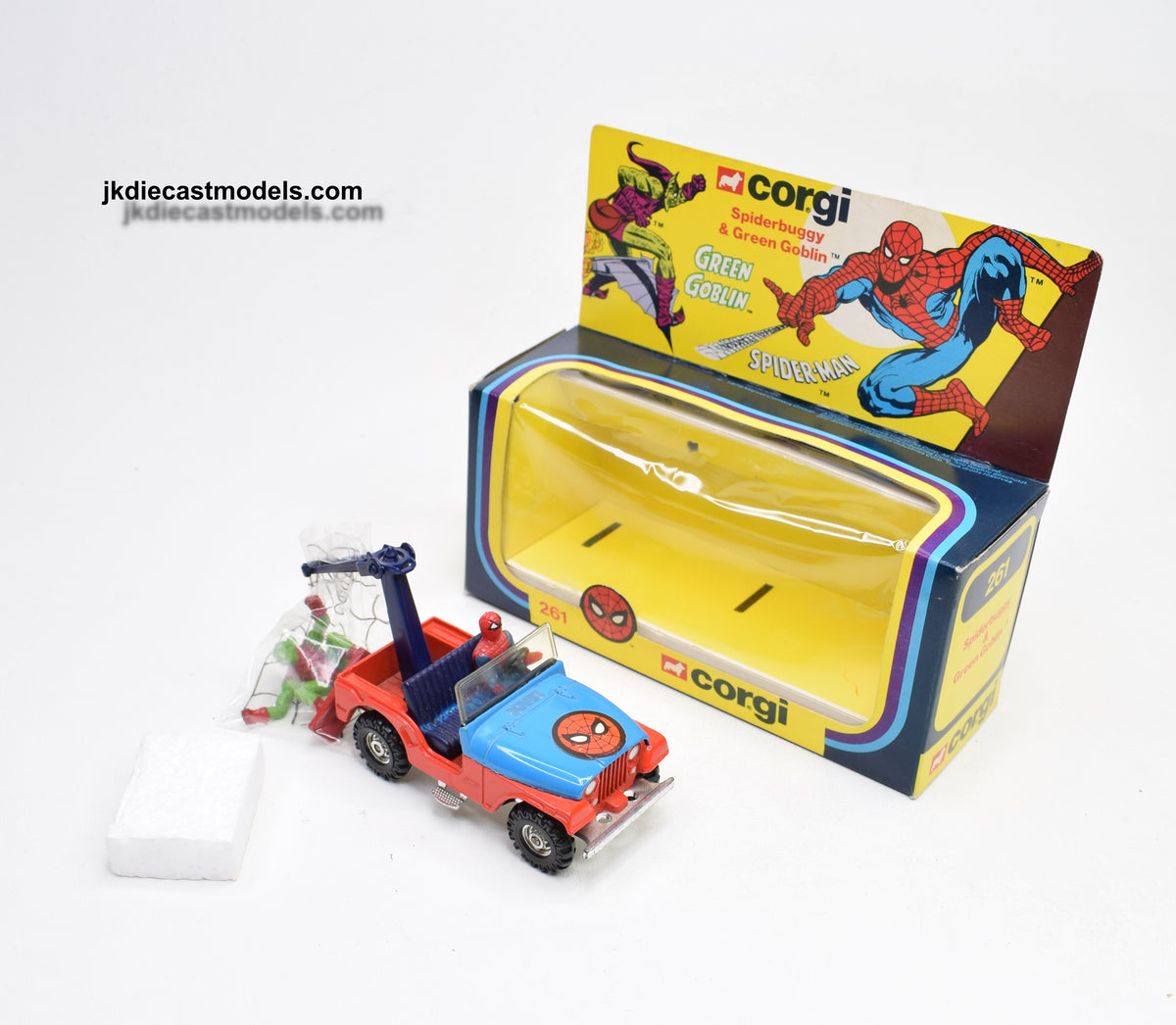 Corgi 261 Spider-Man Spiderbuggy & Green Goblin Virtually Mint/Boxed