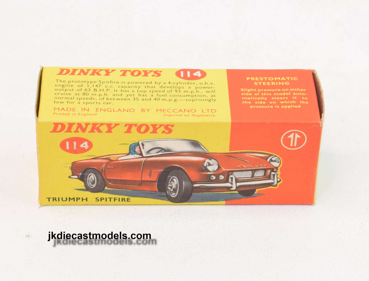 Dinky toy 114 Triumph Spitfire (Box only)