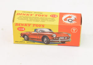 Dinky toy 114 Triumph Spitfire (Box only)