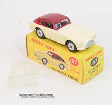 Dinky Toys 167 A.C Aceca Near Very Near Mint/Nice box 'Hugglescote' Collection
