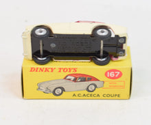 Dinky Toys 167 A.C Aceca Near Very Near Mint/Nice box 'Hugglescote' Collection
