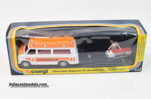 Corgi toys 405 Chevrolet Superior 61 Ambulance Mint/Boxed