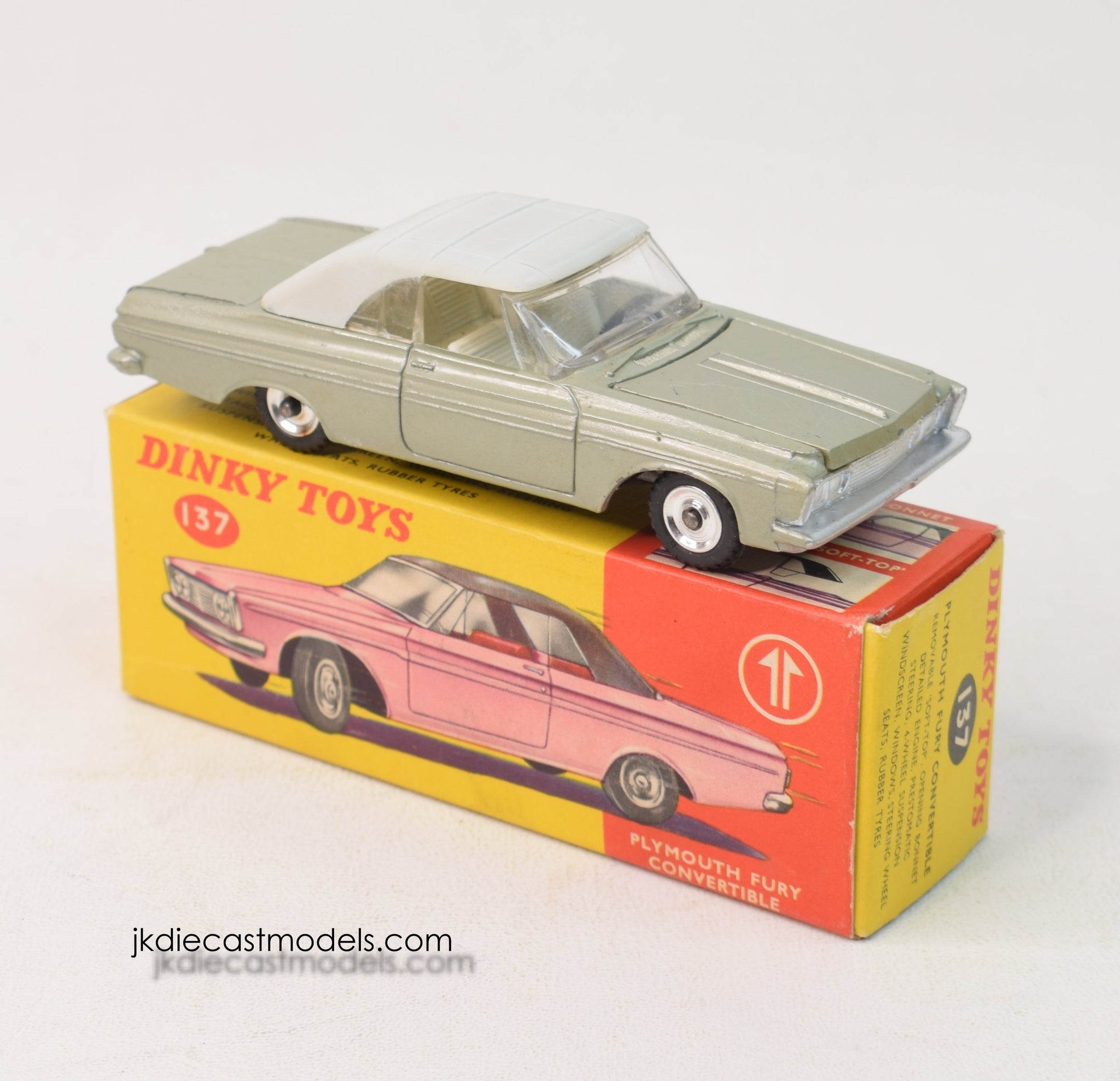 Dinky toy 137 Plymouth Fury Virtually Mint/Nice box – JK DIE-CAST