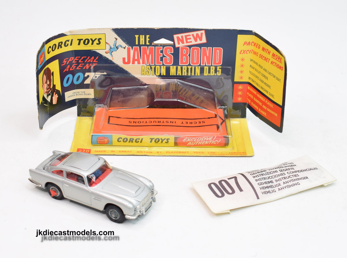 Corgi Toys 270 James Bond D.B.5 Virtually Mint/Boxed
