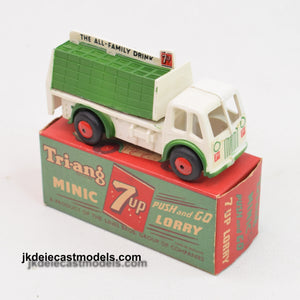 Tri-ang Minic Push & Go 7up Truck Very Near Mint/Boxed