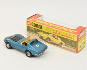 Corgi toys 387 Corvette Stingray Virtually Mint/Boxed (1st issue) 'Corgi Whizzwheel' Collection