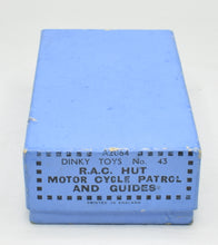 Dinky toys 43 Pre war R.A.C Hut Motor cycle & guides Virtually Mint/Boxed 'Brecon' Collection