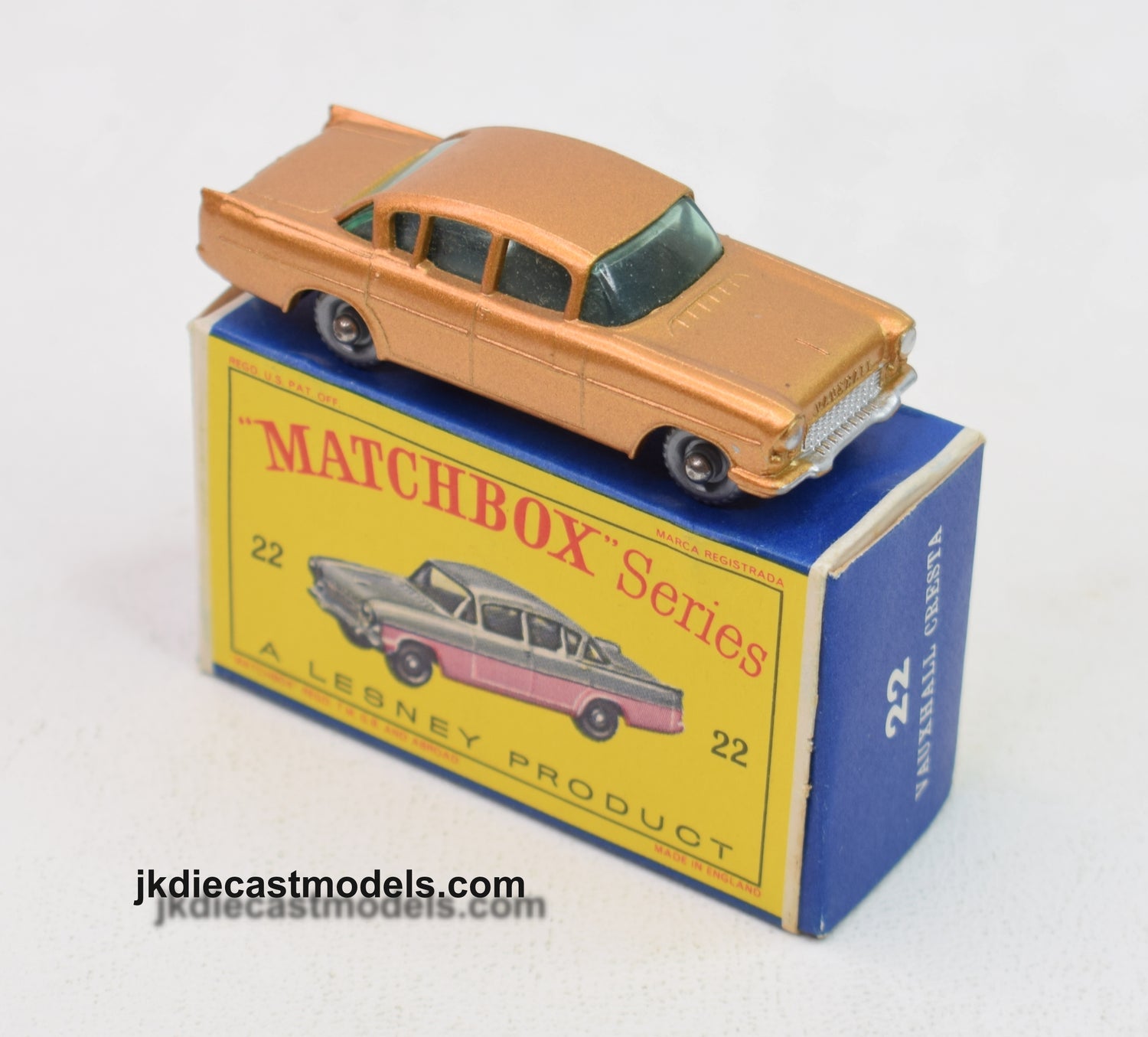 Matchbox Lesney 22 Vauxhall Cresta Virtually Mint/Boxed