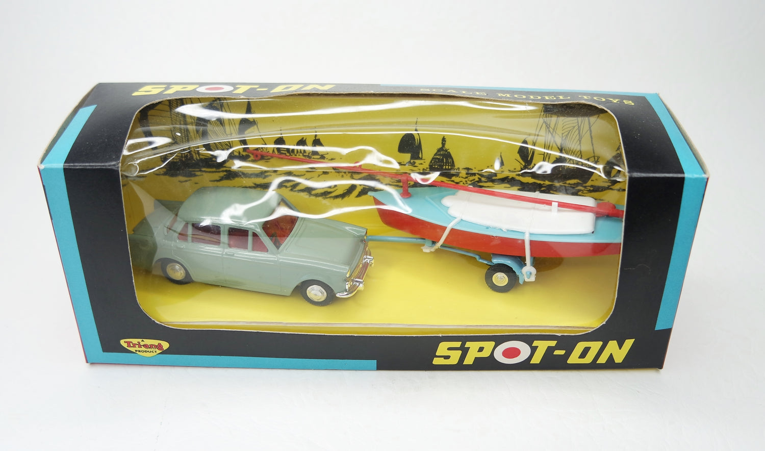 Spot-on 406 Car & Dinghy Set Mint/Boxed
