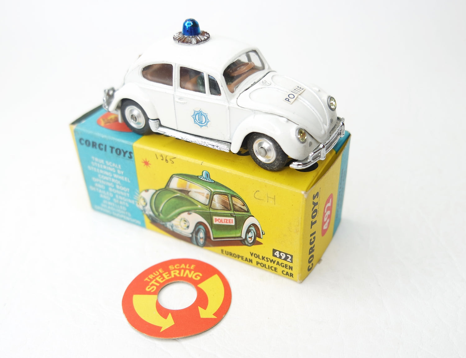 Corgi Toys 492 'Dutch Issue' European Police Car Very Near Mint/Boxed