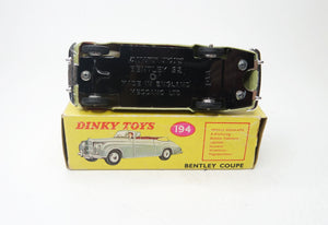 Dinky Toys 194 'South African' Bentley Coupe Very Near Mint/Boxed