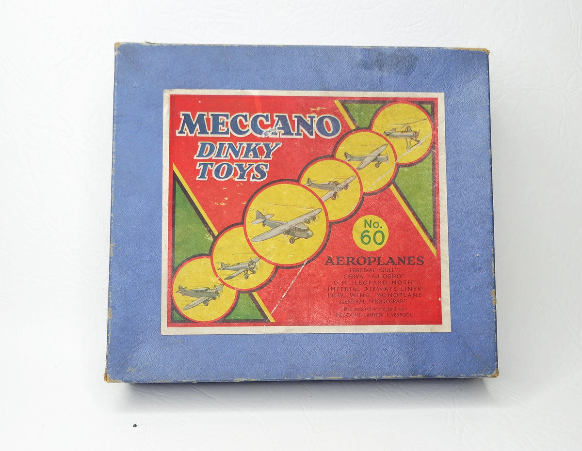 Dinky Toys Gift Set 60 Aeroplane 1st Issue arrangement Very Near Mint/Boxed