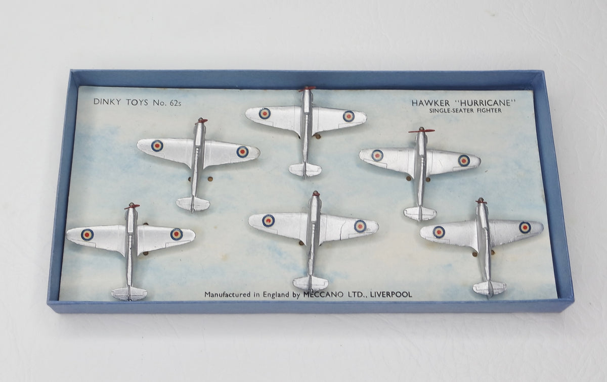 Dinky Toys 62s Hawker 'Hurricane' (Aluminium Finish) Virtually Mint/Boxed