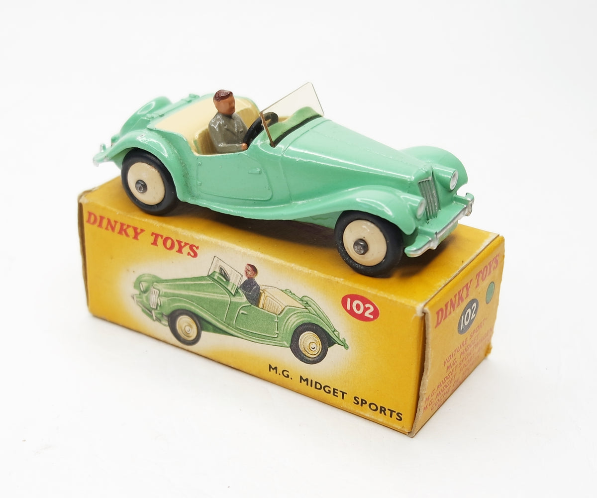 Dinky Toys 102 M.G Midget Sports Virtually Mint/Boxed (C.C)